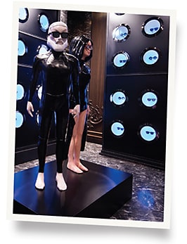 Head-turning display at Marcolin’s Moncler launch party during MIDO + Milan Fashion Week
Photo: Courtesy Marcolin