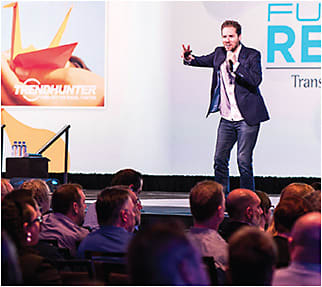 New York Times best-selling author &amp; CEO of Trend Hunter Jeremy Gutsche leads a keynote presentation on launching unstoppable ideas