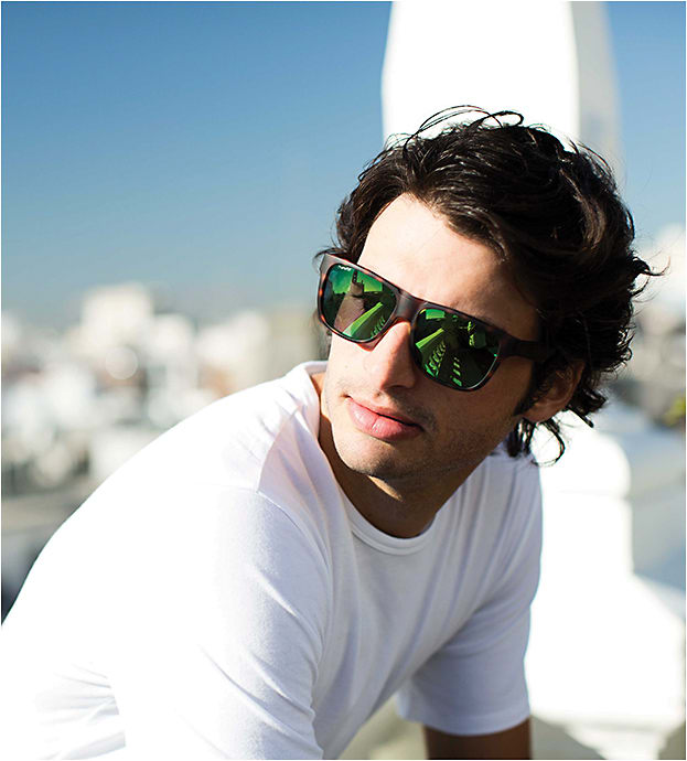 Carlos Sainz Jr. in the Smith Lowdown matte tortoise sunglass Photo courtesy Smith Optics