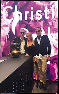 At SILMO with designers Christian Roth (left) and Eric Domege