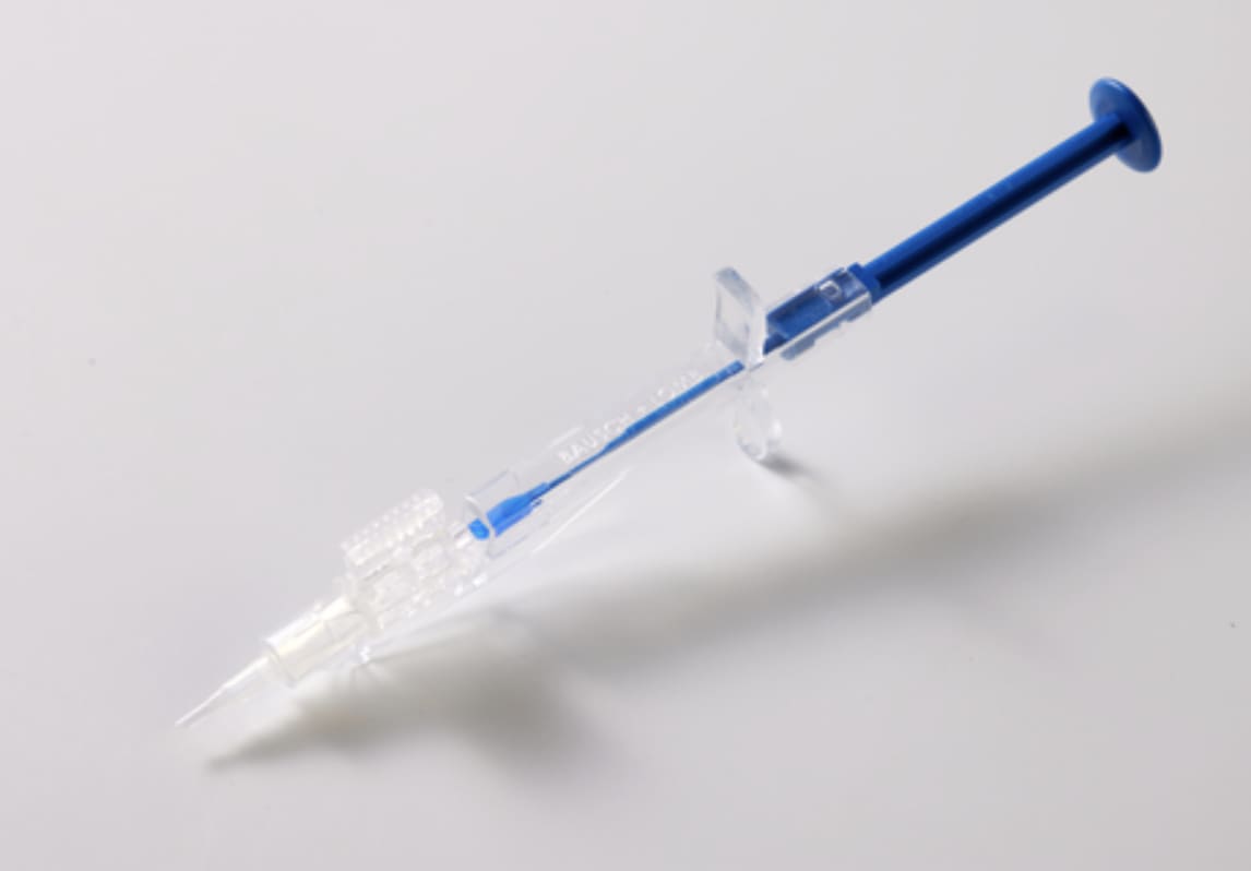 The EyeGility Inserter preloaded IOL delivery system from Bausch + Lomb