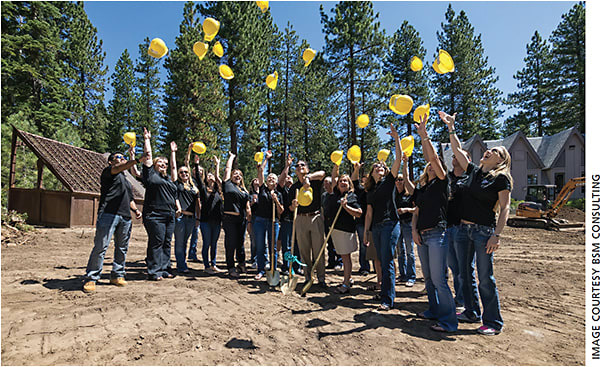 Maller and BSM Consulting broke ground on a new office facility in Incline Village, Nev., in 2015.