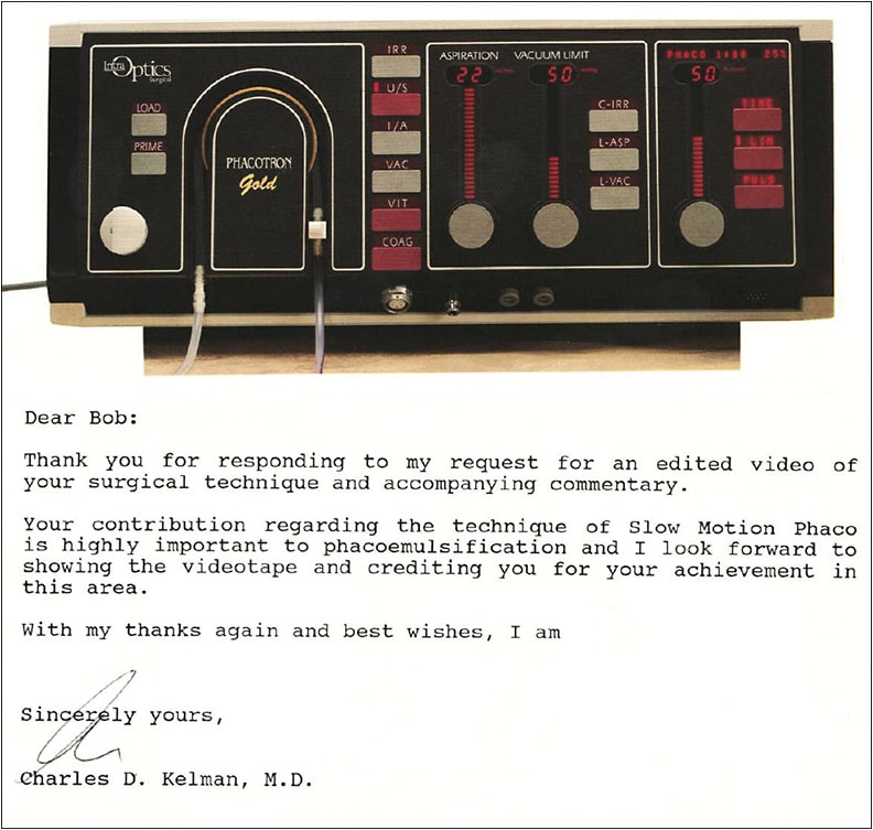 A letter from Dr. Kelman to Dr. Osher (1980s).