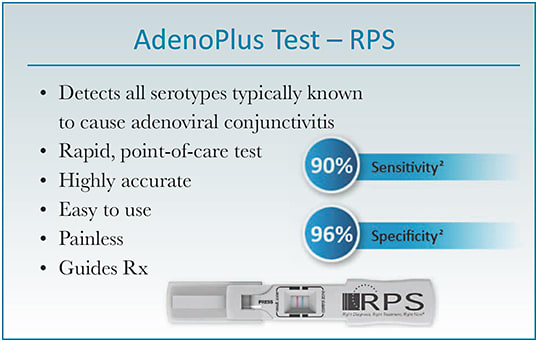 Figure 6. The AdenoPlus test is key to diagnosing adenovirus.