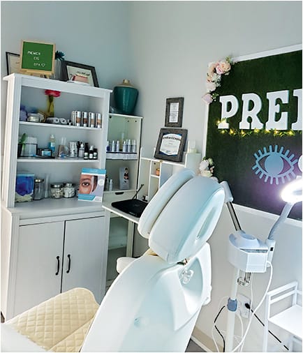 Carve out a dedicated space in your office to offer cosmetic and ocular aesthetic services. This creates a spa-like experience that patients appreciate. Photos courtesy of Dr. Janelle Davison.