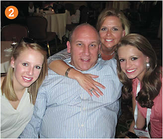 2. Dr. Pierce with wife, Kim, and daughters, Juliana and Emily.
Photo: Courtesy of Dr. Samuel Pierce.
