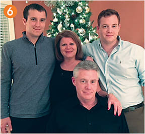 6. Dr. Reynolds enjoying the holidays with wife Ann and sons Will and Patrick.
Photo: Courtesy of Dr. William Reynolds.