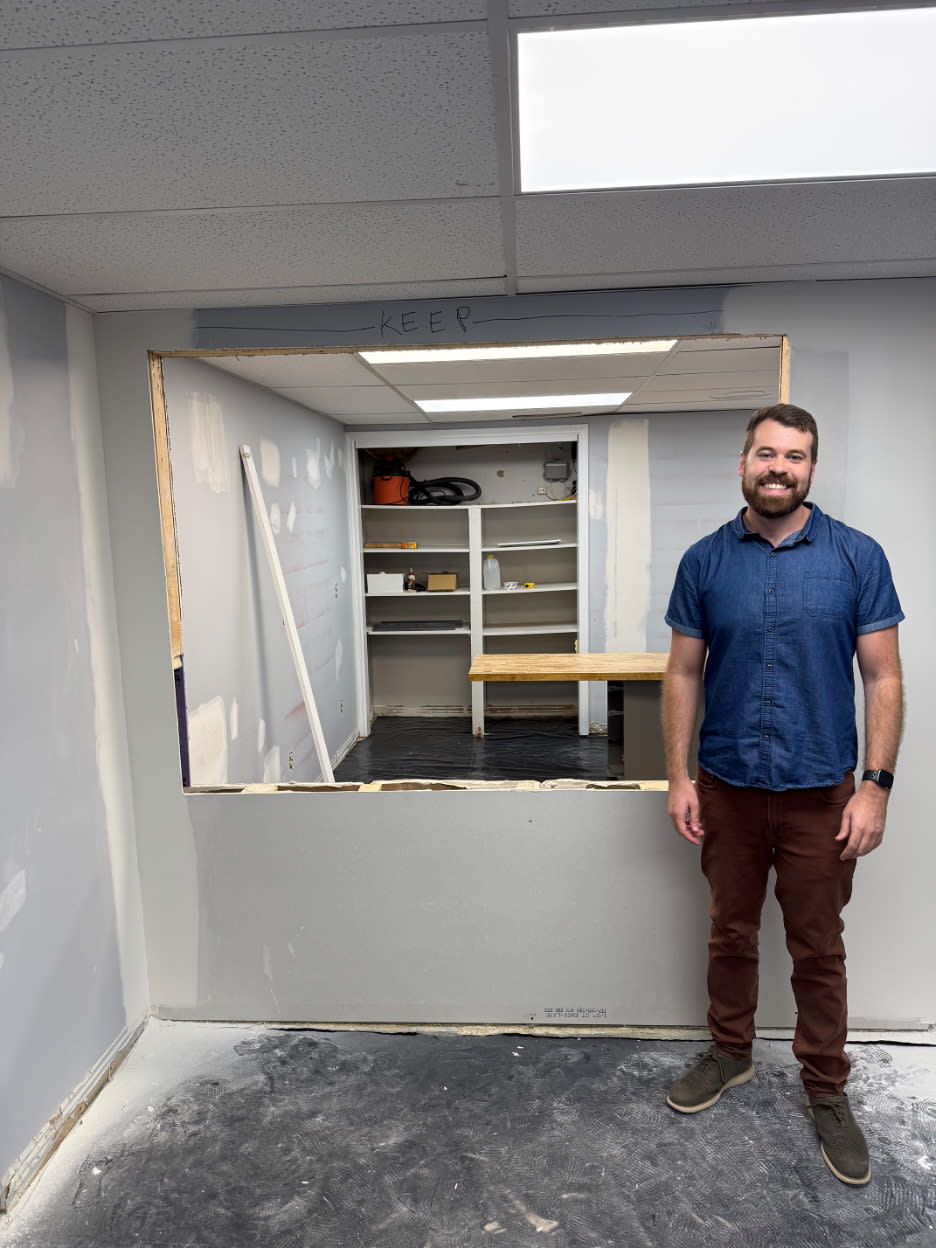 Dr. Lappin is in the beginnings of construction on The Dry Eye Center of Ohio. (Photo courtesy: Dr. Lappin)