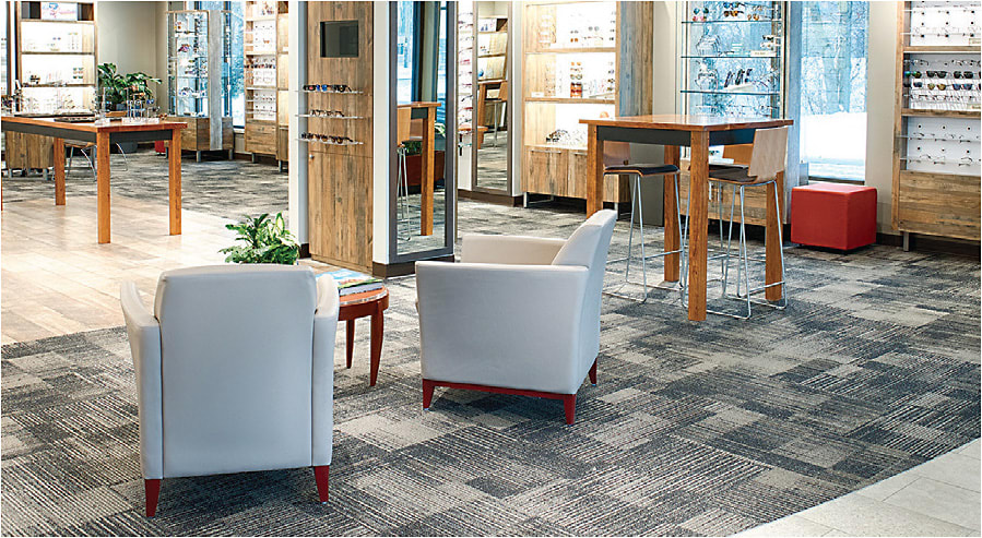 Blend retail space with the reception area.