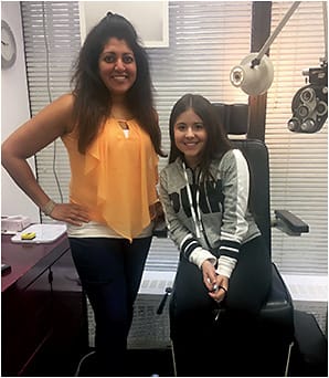 Dr. Pal with an adolescent patient. Photo courtesy of Dr. Shalu Pal