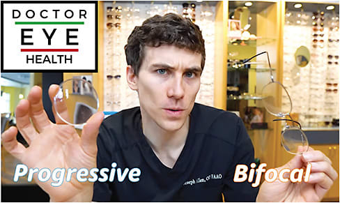 Dr. Allen describes the different types of lenses in one of his patient education videos.Image provided by Dr. Joseph Allen