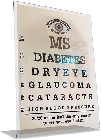 Medical eye care marketing piece.