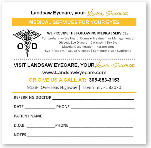 Branded referral pads can reinforce the relationship.