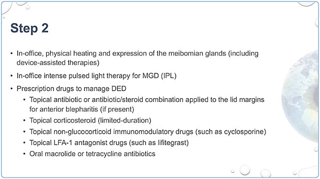 FIGURE 2B. More options for treating dry eye if initial treatments are ineffective.