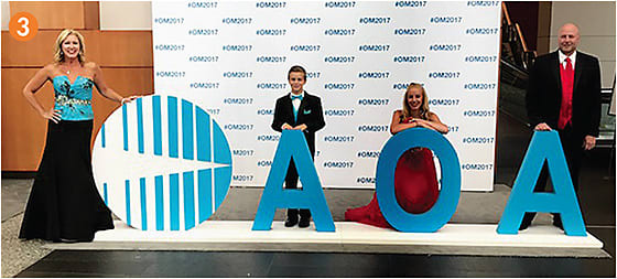 3. Dr. Horn at Optometry’s Meeting with children, Mick and Brooke, and husband, Dr. Michael Weisgerber.
Photo: Courtesy of Dr. Barbara Horn.