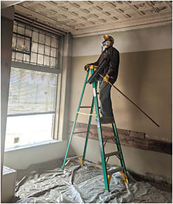 Dr. Edick hard at work. Photo courtesy of Jennifer Franz.