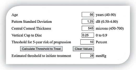 Threshold to treat calculation. Image courtesy of Dr. Austin Lifferth and oil.wilmer.jhu.edu/