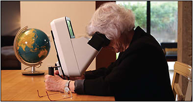 Figure 1. Notal Vision’s investigational home-based OCT device, currently under development and not yet commercially available.
IMAGE COURTESY NOTAL VISION.