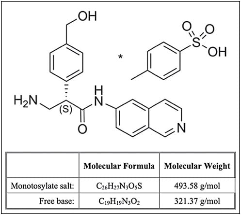 Figure 2. Structure of AR-15303 monotosylate.