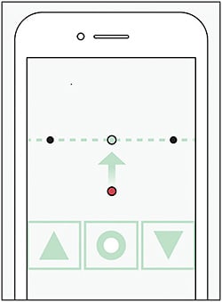 Alleye self-test sample. 
IMAGE COURTESY OCULOCARE MEDICAL INC.