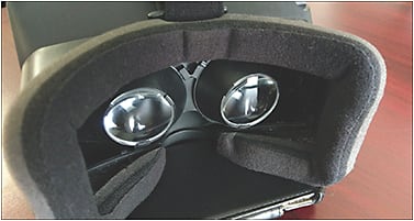 Figure 4. Geometric optics in a virtual reality headset. Courtesy of Jay Marsh