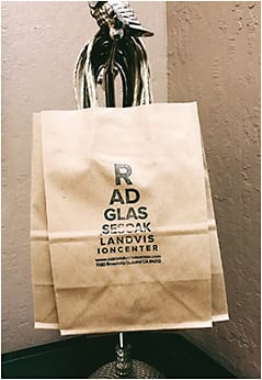 Here is an image inspired from our hashtag #radglasses. We post these photos on social media periodically as a behind-the-scenes-style post. Stamper source: rubberstamps.com.