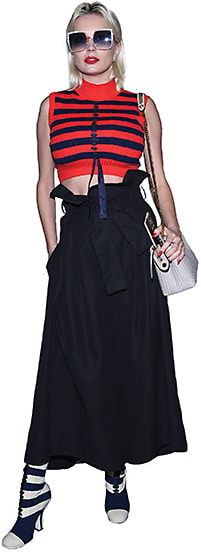 YES, EYE CAN
Model and musician Caroline Vreeland dons Fendi CAN EYE sunglasses (style FF 0259/S) from Safilo at the fashion house’s Fall/Winter 2017-2018 women’s fashion show in Milan. Courtesy of Fendi