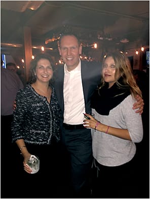 ZEISS Vision president Jens Boy celebrates with customers at a party at Bea Restaurant