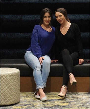 Giulia Tinari, O.D., (left) and Paola Tinari