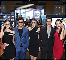Models at the 2018 fair’s Eyewear Parade.