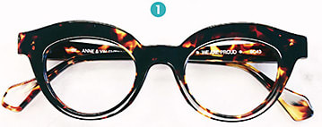 1 Just in! New Anne et Valentin in tortoise. Come in and try
them on and make these beautiful glasses yours today.