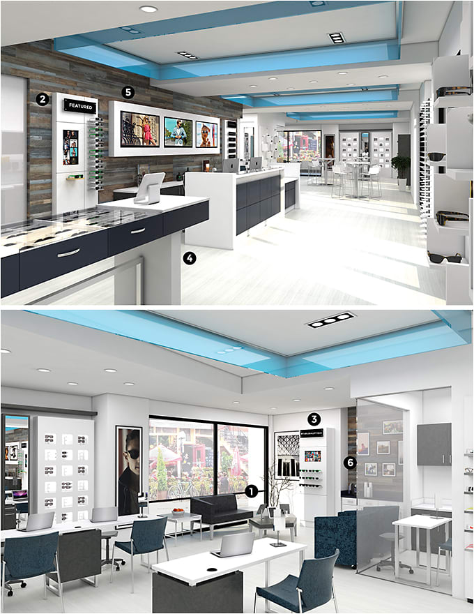 The modern, yet communal space as designed by Eye Designs Group