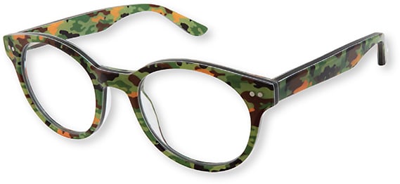 The Zuma Rock ZR002 in green camo is one of Gwen’s son Zuma’s favorite frames.