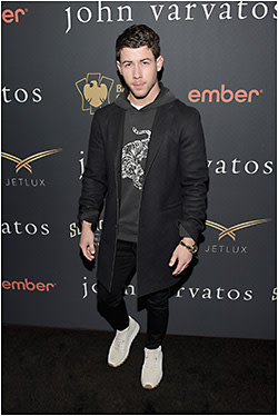 ROCK ‘N’ ROLL APPEAL 
Musician and actor Nick Jonas celebrates his collaboration with designer John Varvatos at a launch event in New York City. Jonas stars as the face of the John Varvatos Spring/Summer 2018 campaign—and has collaborated with the brand for its first joint label: JV x NJ. John Varvatos eyewear is available through De Rigo REM. 
Credit: Getty Images for John Varvatos
