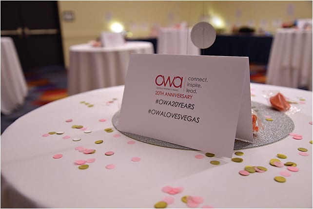 The Optical Women’s Association’s 20th year anniversary is highlighted at its popular networking and raffle event