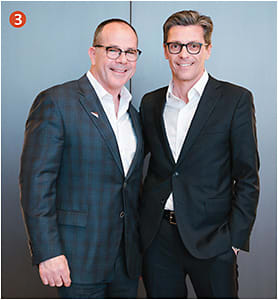 3 Rick Gadd, president of Essilor of America (left), with Fabrizio Uguzzoni, president of Luxottica Wholesale North America