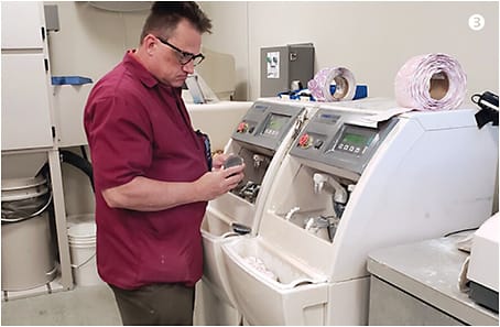 3 Rick Dull, ABOC, in the surfacing lab.