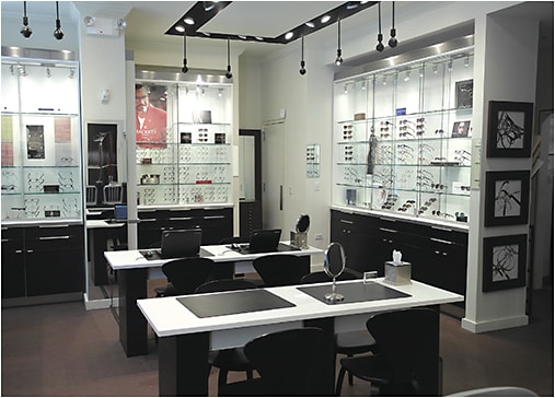 The crisp interior of an OPTYX location