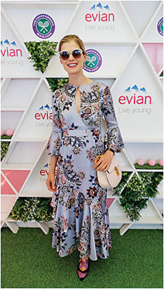 GRAND-SLAM STYLE 
Actress Rosamund Pike sports Jimmy Choo Lash sunglasses from Safilo while attending Wimbledon 2017. 
Credit: Getty Images