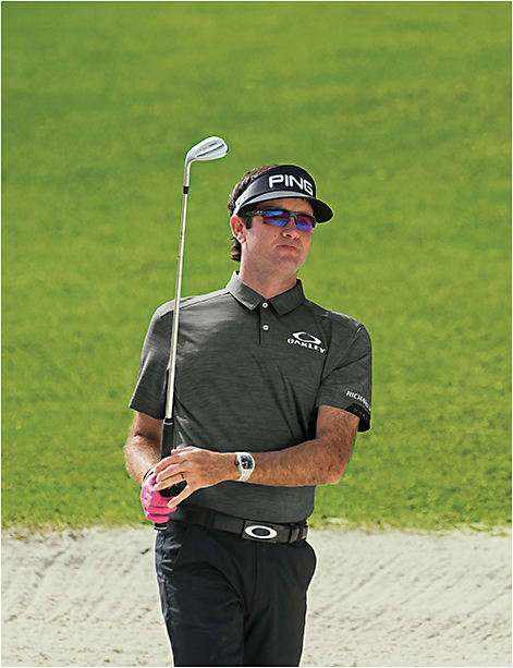 Bubba Watson at the U.S. Open wearing the Oakley Flak 2.0 XL with PRIZM Golf lenses Photo courtesy Oakley
