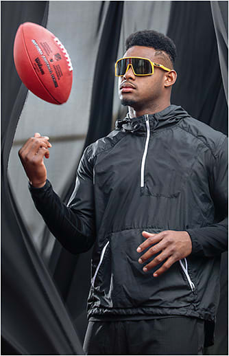 Juju Smith-Schuster in the Oakley Sutro