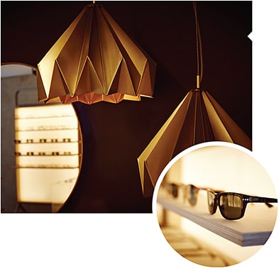 OCO Glasses merges high-end eyewear + an industrial interior design