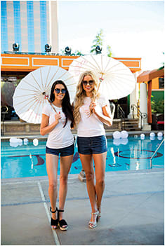 Poolside fun at Marcolin’s GUESS party at TAO Beach