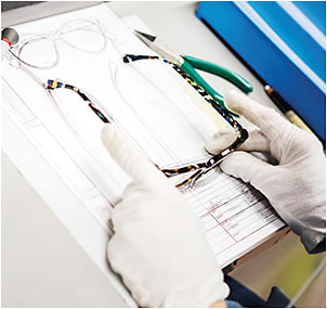 Production excellence is a defining factor inside the 17,000-square-meter Safilo Santa Maria di Sala factory.