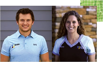 Will Tantum, O.D.,and Aislynn Hall, optician