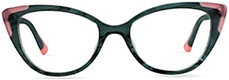 Shown at MIDO, the Ogi 9230 is a vintage-inspired cat-eye optical frame with standout color accents on the  front peaks and temple tips