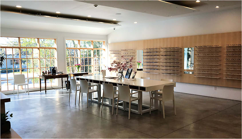 Insight Eye Care’s optical blends modern with historic, and lots of natural light.