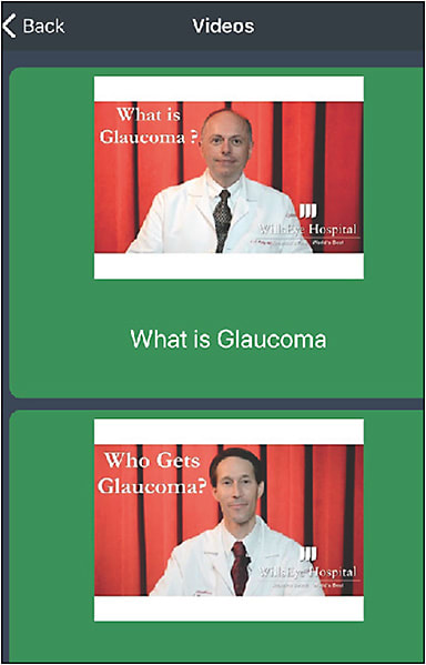 Figure 2. Screen capture from Wills Eye Hospital