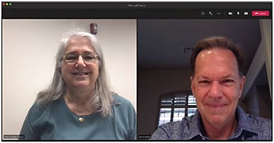 Co-editors Jane Shuman and Bruce Maller chat via Microsoft Teams for this look back on Mr. Maller's career.
