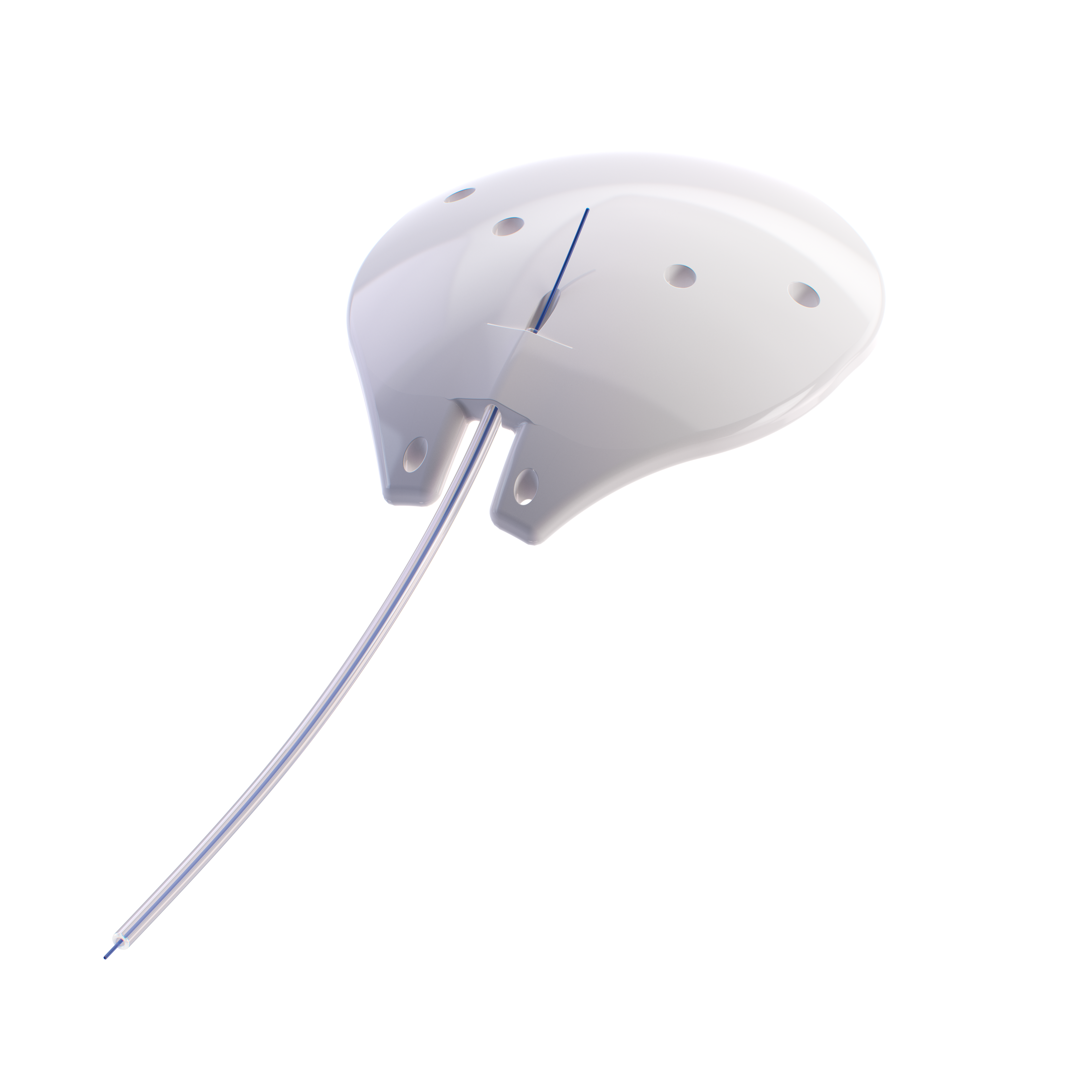 The 250 model allows for a true single-quadrant implantation and avoids rectus muscle isolation.